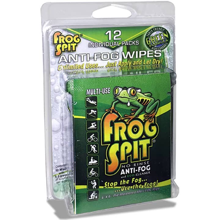 Frog Spit Anti Fog Wipes: 12 Pack for wholesale by FrogSpit