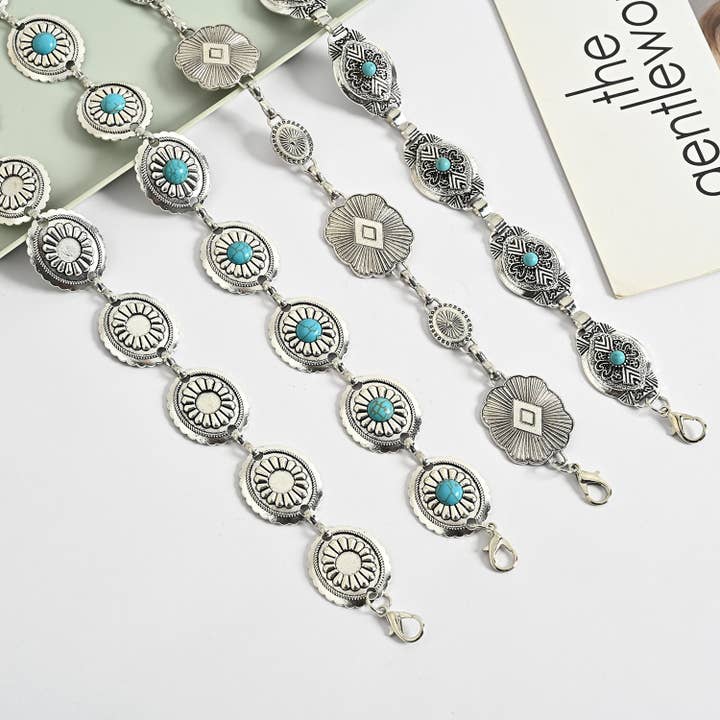 Little Trendy - Wholesale Belt - Women's - Western Concho Chain Belt
