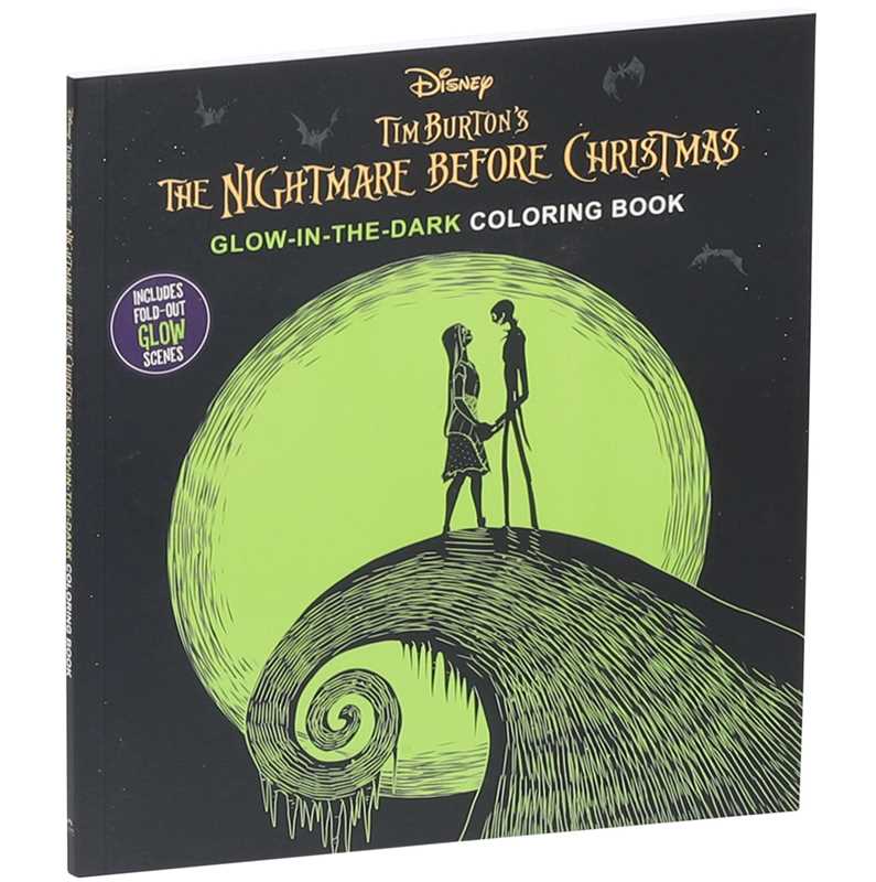 Simon & Schuster - Wholesale Coloring & Activity Book - Adult - Disney Tim Burton's The Nightmare Before Christmas Glow-in-the-Dark Coloring Book by Editors of Thunder Bay Press1