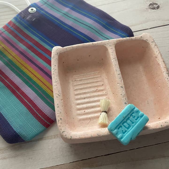 Viva Greetings - Wholesale Bath Soap Dish - MIni Concrete Lavadero Set