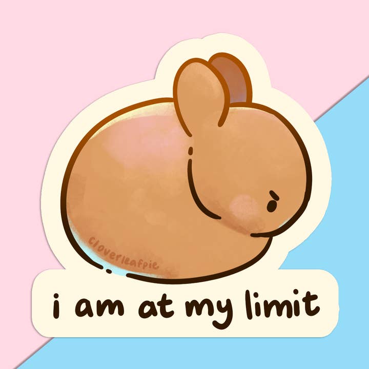 Autocollant en vinyle « Je suis à mes limites » pour la vente par Cloverleafpie