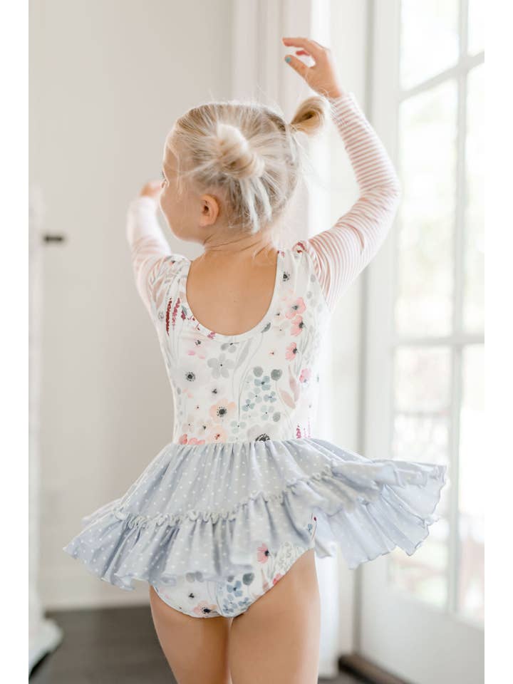 Cheeky Plum – wholesale Leotard – Child – Farrah Leotard - Soft Stems1