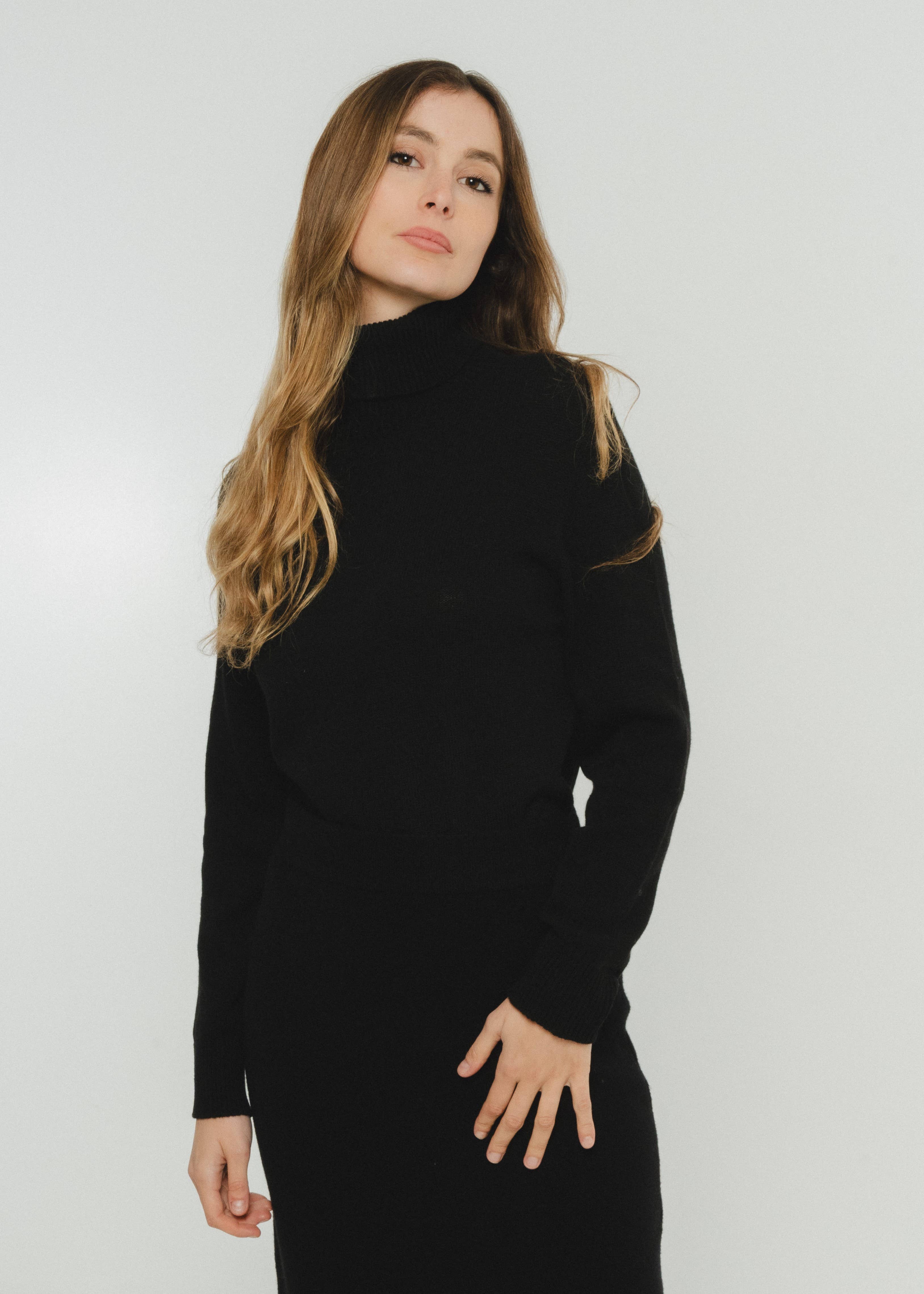 JULIA PARIS - Wholesale Knit Sweater - Women's - 100% Extrafine Wool Turtleneck3