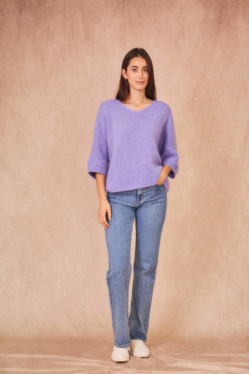 Calie Paris - Venta al por mayor Jersey de punto - Mujer - Suéter elegante de mohair kid25