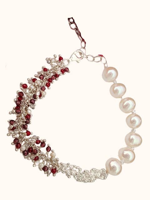 Garnet - Stones of Strength Bracelet | Sterling Silver for wholesale by The Mira Shoppe