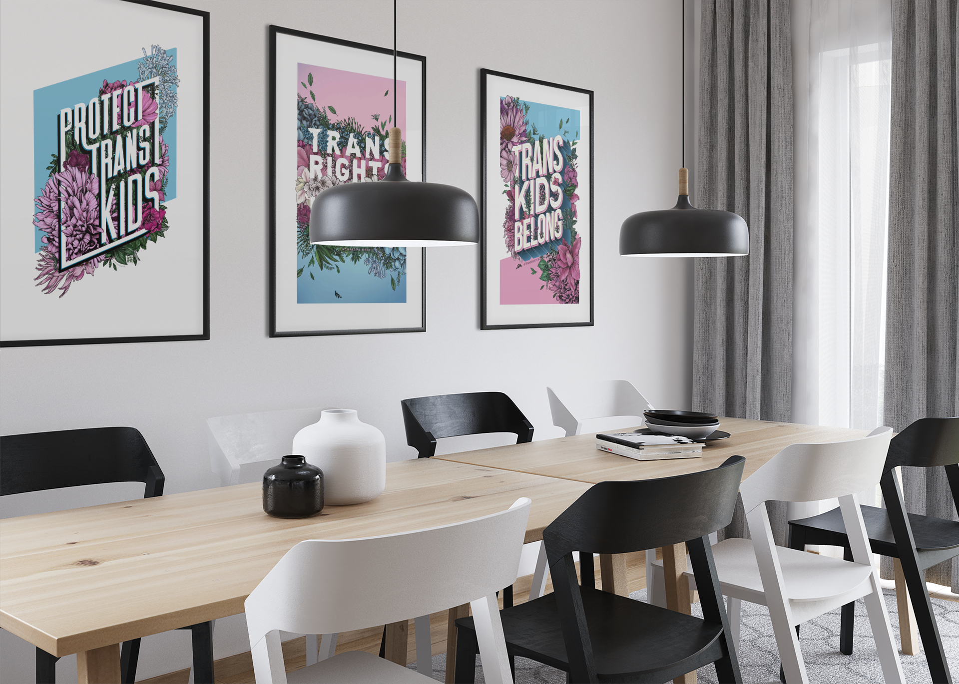 Transpainter - Wholesale Art Print - Trans Rights Are Human Rights Poster | Trans Rights Print7