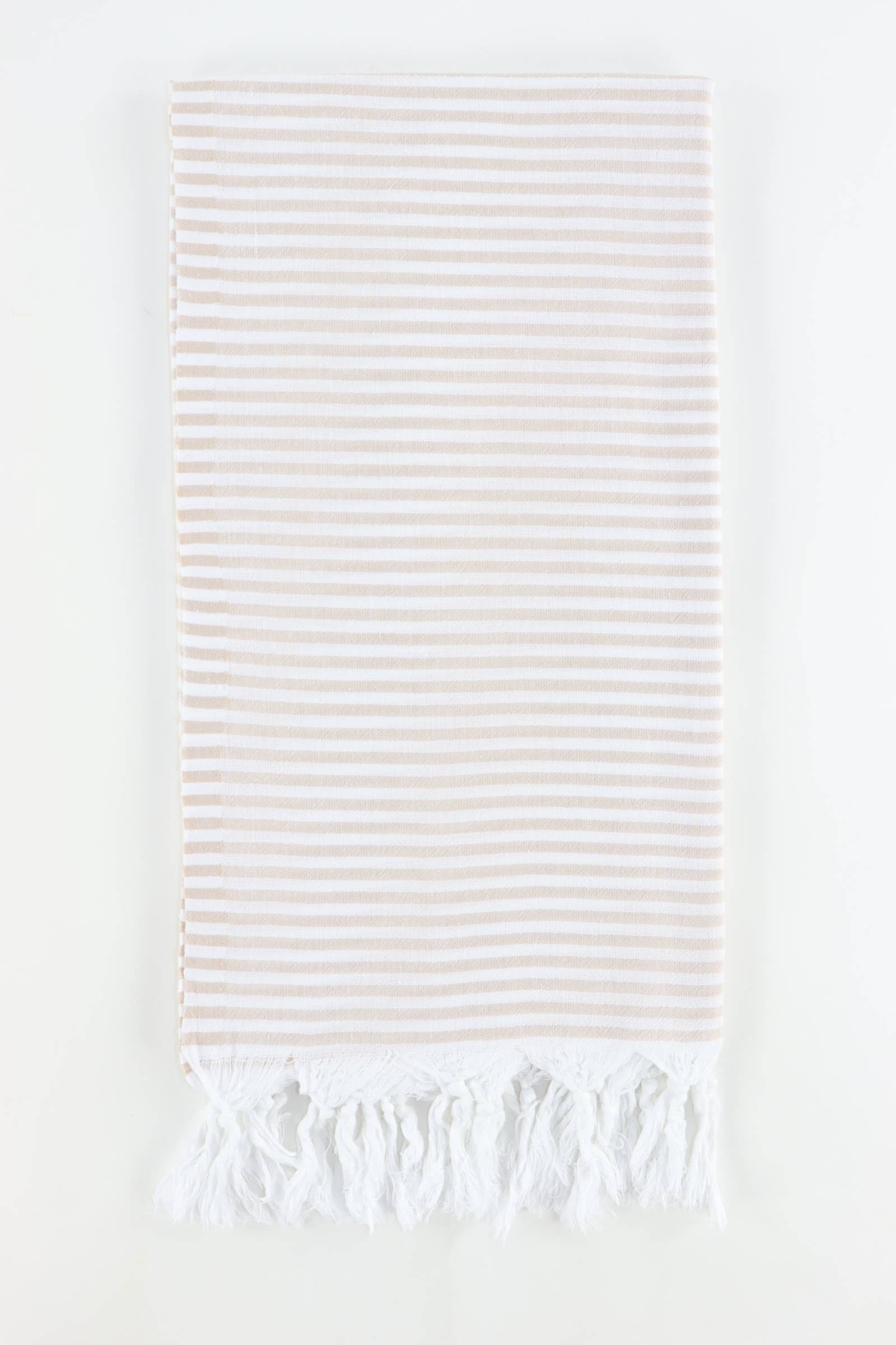TURKISH LINEN & TOWELS - Wholesale Beach Towel - Premium Turkish Cotton Thin Striped Peshtemal Beach Towel15