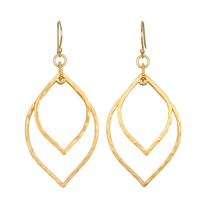 Satya Jewelry - Wholesale Dangle Earrings - Transformed by Light Lotus Linear Earrings