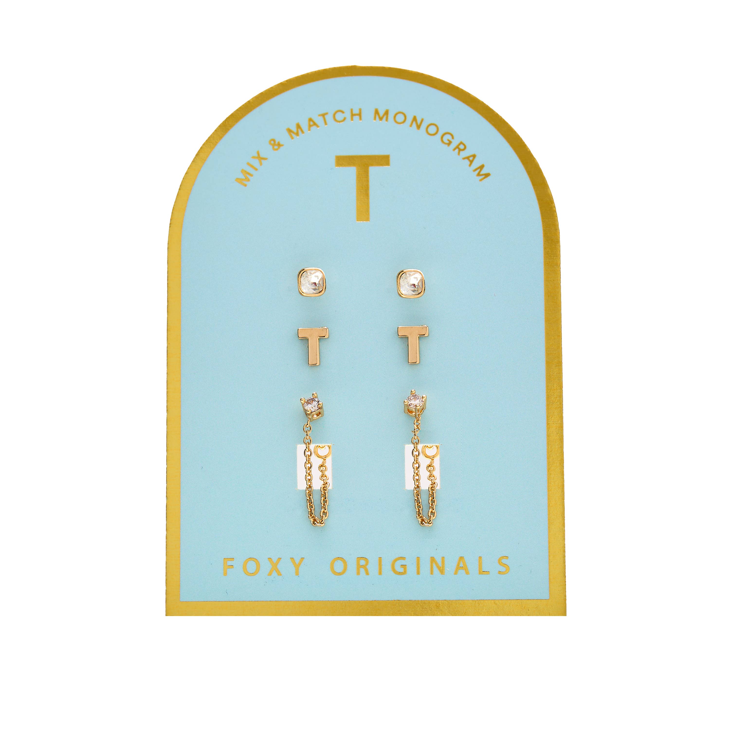 Foxy Originals - Wholesale Jewelry Set - Monogram Collection | Alphabet Mix & Match Earrings Pack23