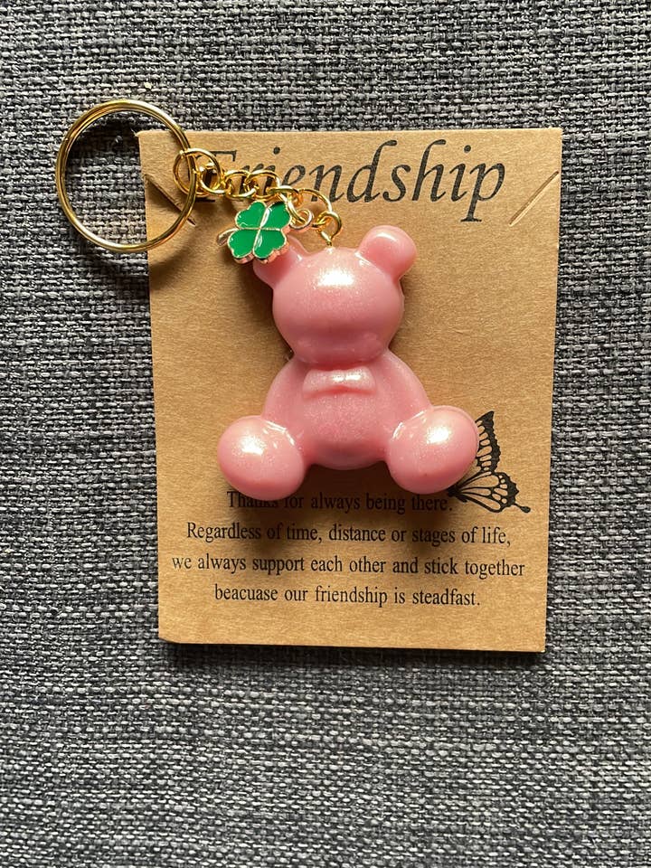 Llavero de osito de la suerte para venta al por mayor de Lovely Gifts by Felicia