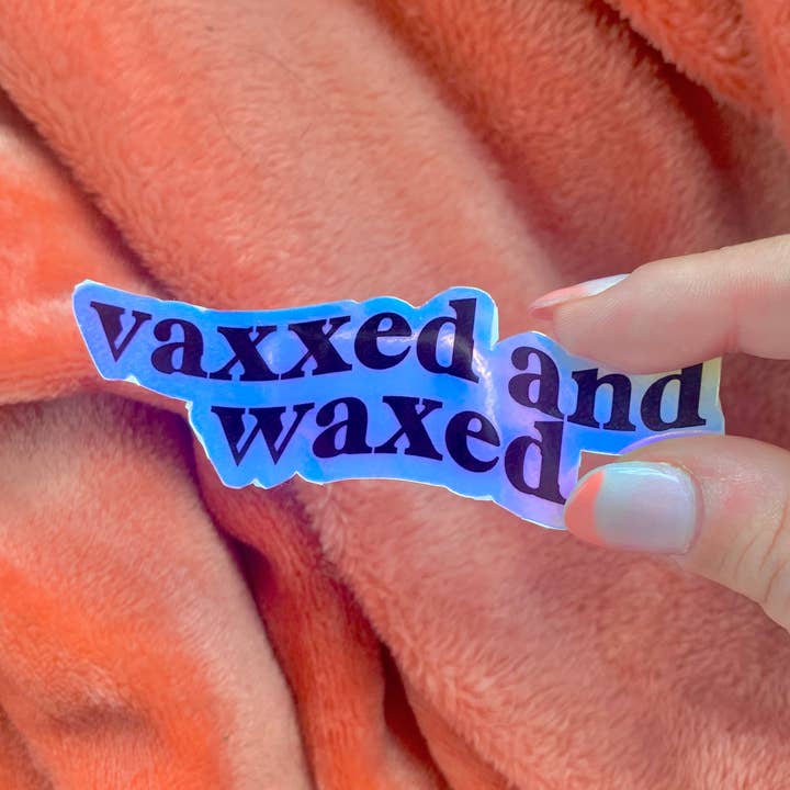 Vaxxed und gewachste holographische Aufkleber für den Großhandel von The Spicy Creative