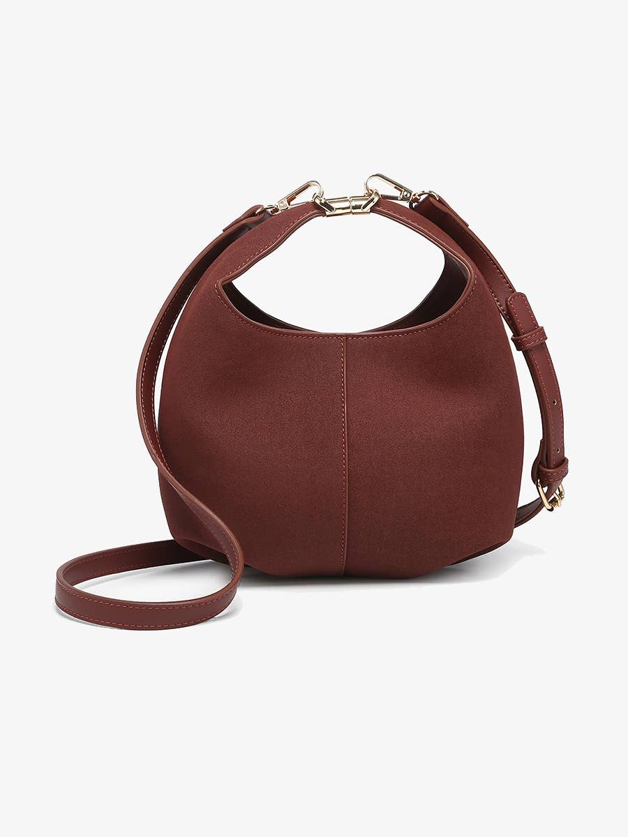 Jen & Co. – bolsa tiracolo - Mulher por atacado – M2730 Elena Mala a Tiracolo Convertível em Camurça6