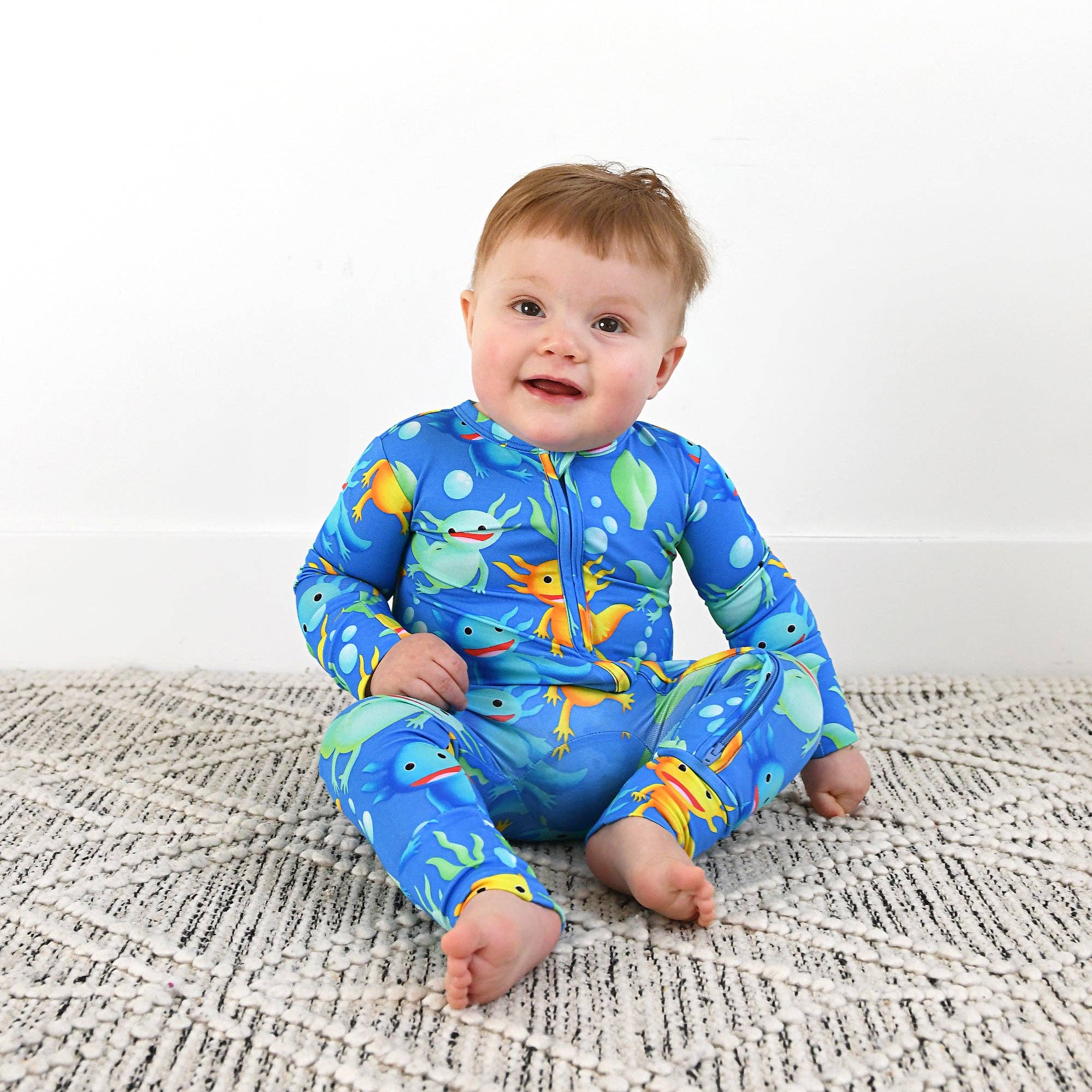 Gigi and Max - Wholesale Jumpsuit - Baby - Archie Axolotl ZIP8
