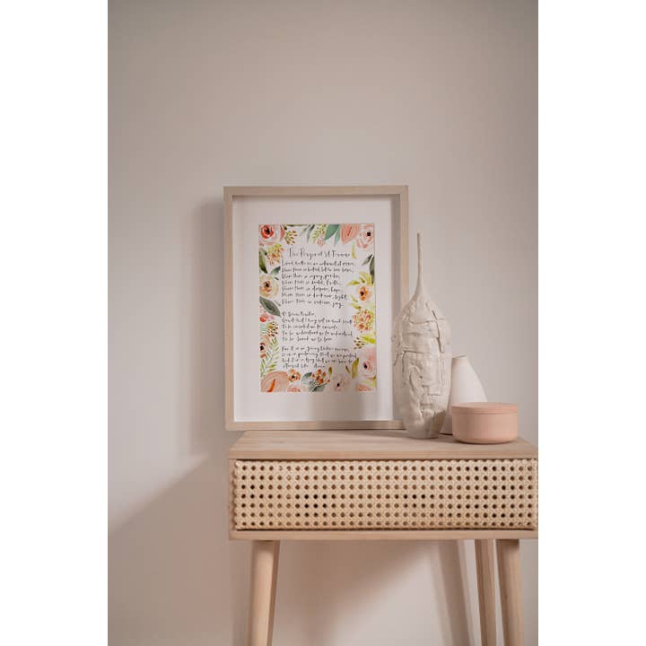 Impresión de Arte de la Oración de San Francisco 8x10 para venta al por mayor de Fawnly