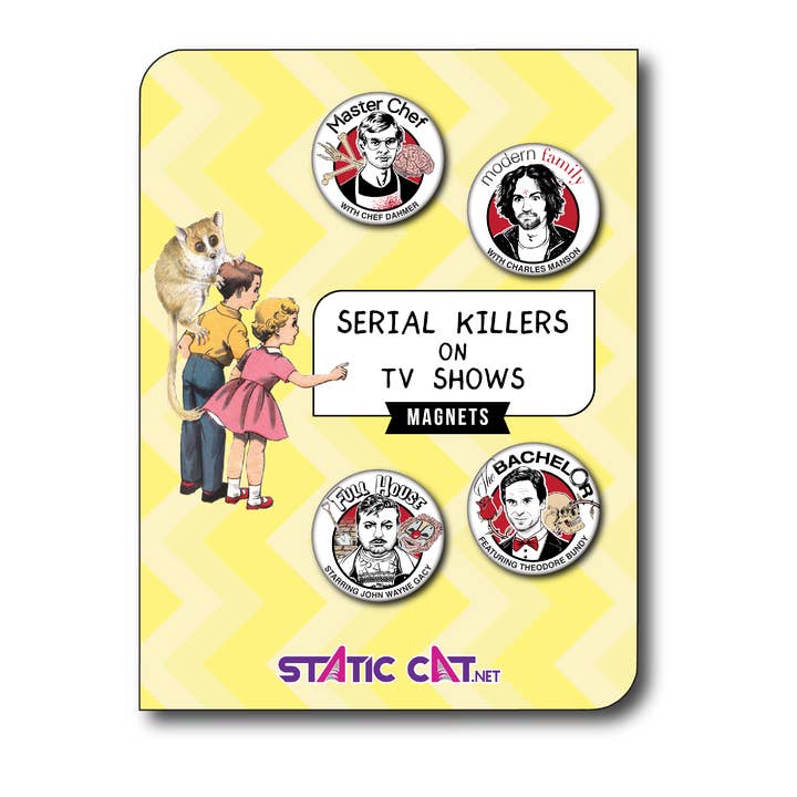 Static Cat Studio - Wholesale Magnet - Serial Killers on TV Shows (4-Pack) – Magnets