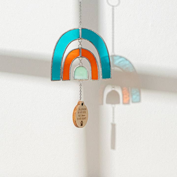 MondoBellissimo – wholesale Suncatcher – Rainbow Bridge Pet Memorial Stained Glass Suncatcher F32