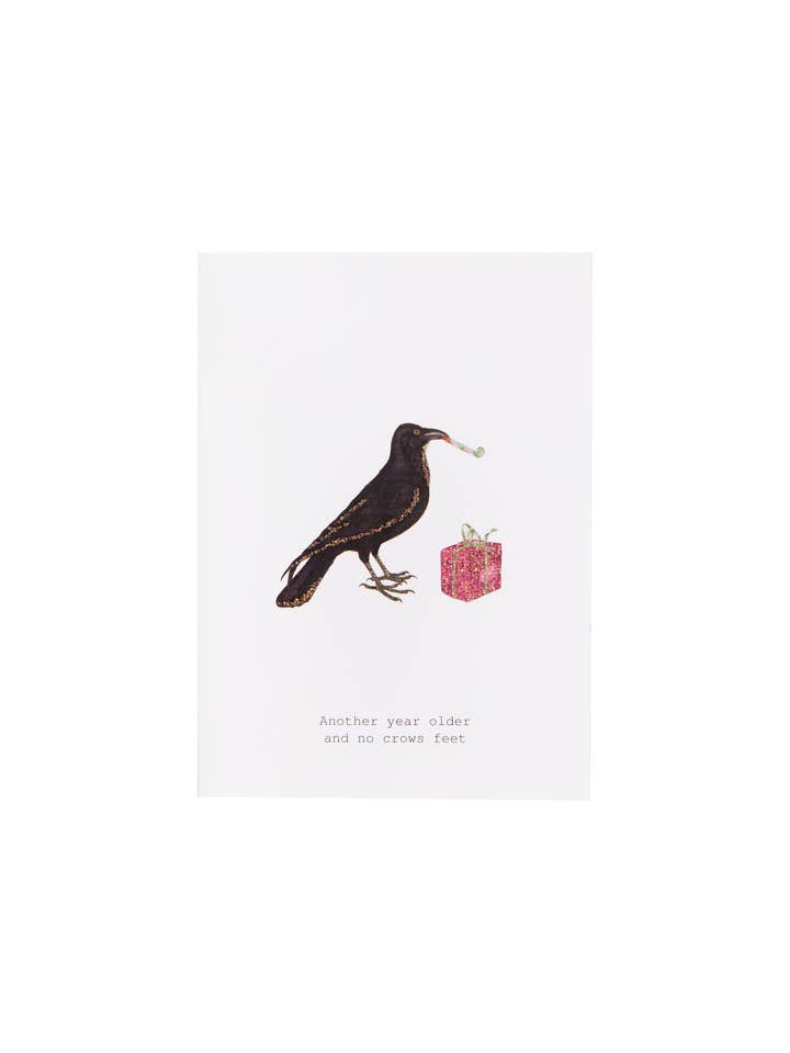 Crows Feet Greeting Card for wholesale by TokyoMilk