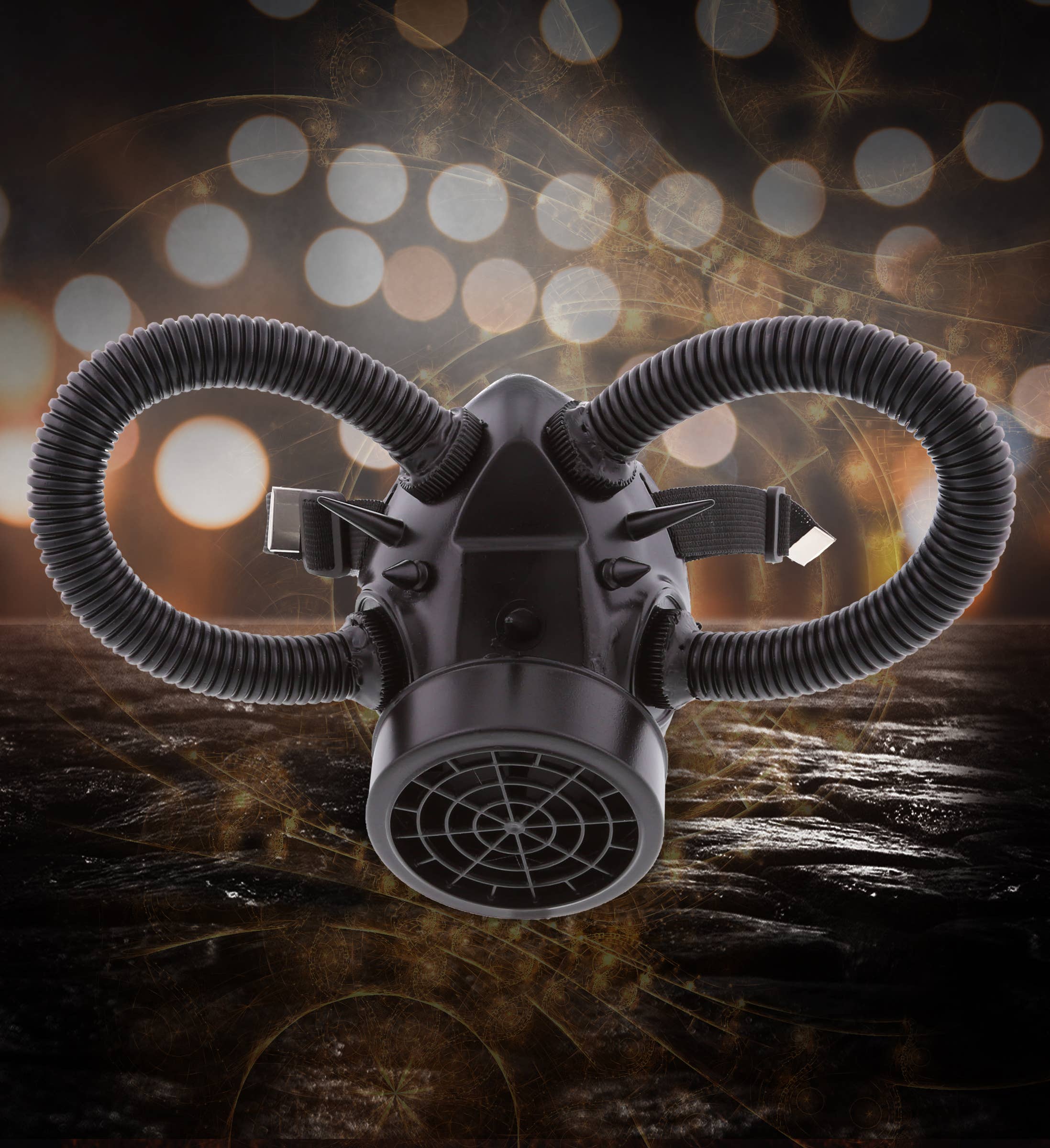 Cota Global - Vendita all'ingrosso Costume di carnevale - Bambini - Steampunk - Maschera a Gas per Bocca - Nera5