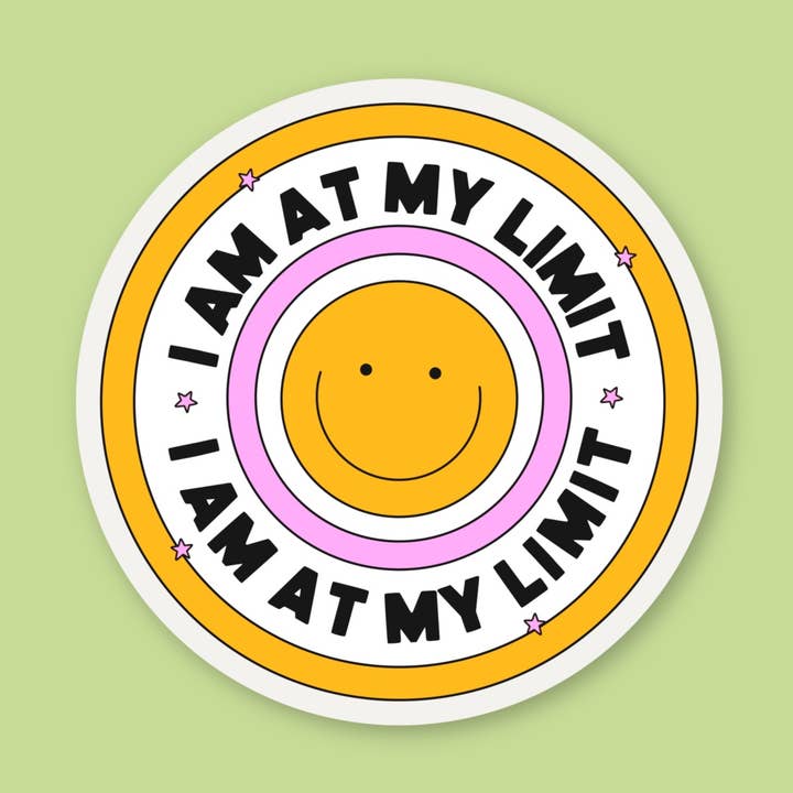I’m at my limit, Sticker for wholesale by Sage and Virgo