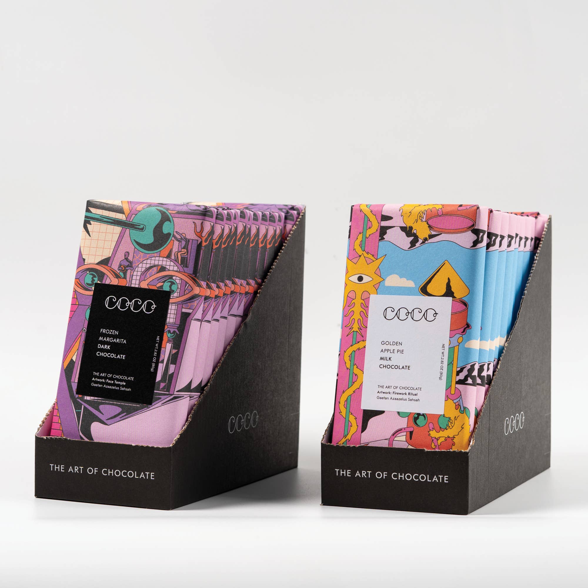 COCO Chocolatier [No duties when shipping to US!] – wholesale Chocolate bar – Golden Apple Pie Milk Chocolate Bar (Pack of 12)4