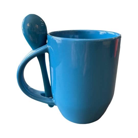 Galleyware - Wholesale Coffee Mug - Ceramic Mug with Spoon 13oz5