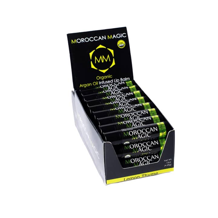 24 Pack- Organic Lemon Thyme Lip Balm for wholesale by Moroccan Magic