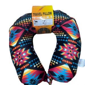 Nativo - Wholesale Travel Pillow - TPT-BLK - Native American Tuscion Design