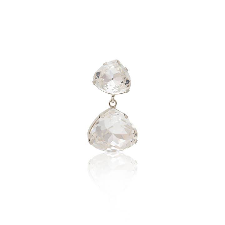Klar Crystal Crystal Drop Clip øreringe for engroshandel på Faire