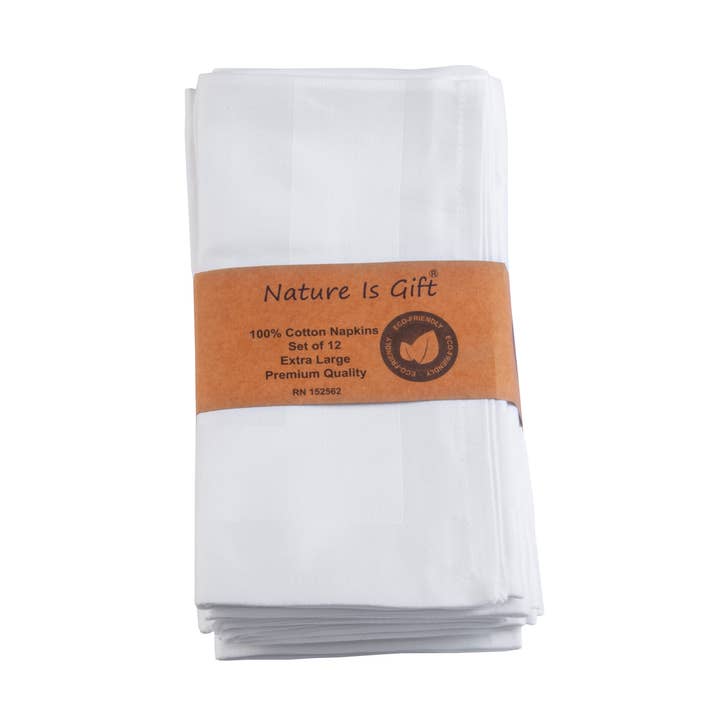 Kitchen Cloth Napkins 18 X 18 Inches Dinner Napkins for wholesale by NATURE IS GIFT LLC