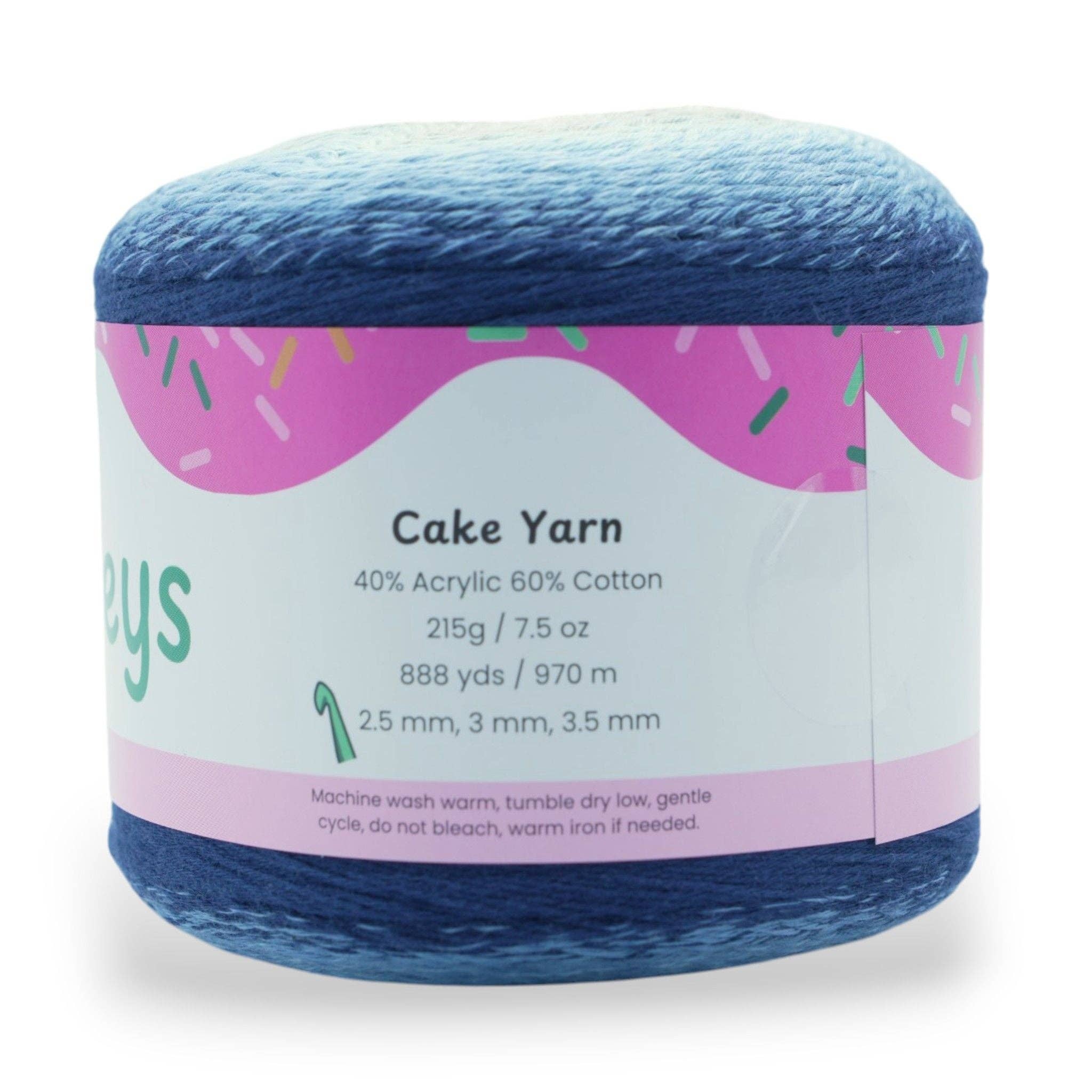 Okey Dokeys - Wholesale Yarn - 1060 Yards Gradient Cake Yarn - #1 Super Fine Cotton Acrylic Yarn9