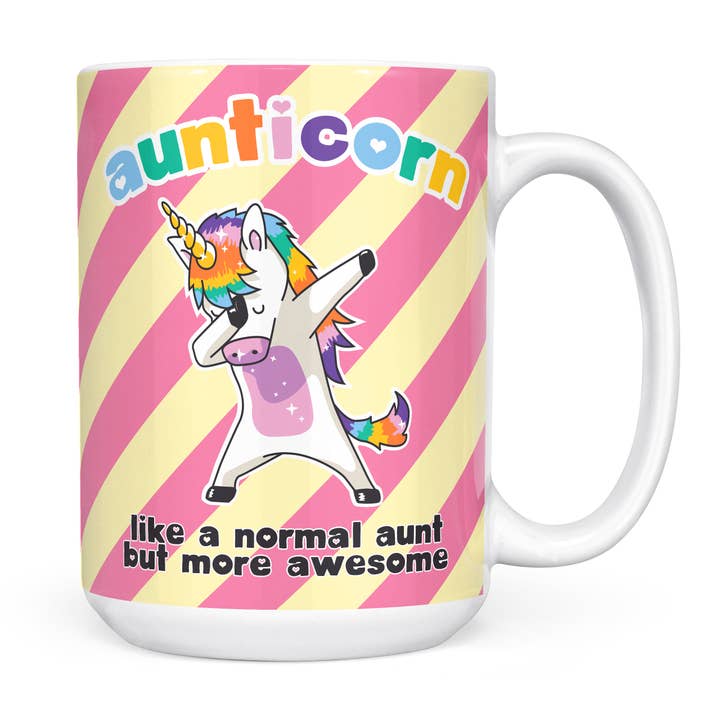 Mug Monster - Venta al por mayor Taza - Taza divertida y novedosa de Aunticorn, idea de regalo de cumpleaños para tía