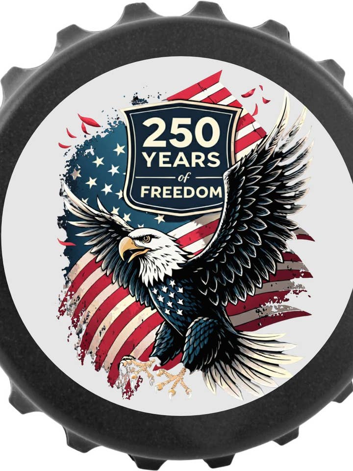 250th USA Anniversary Beer Bottle Opener, Americana Shop for wholesale by Daisy Lane - Hunting, Sports & Beer Gifts