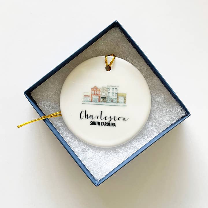 King Street Charleston Ornament for wholesale by Dodeline Design