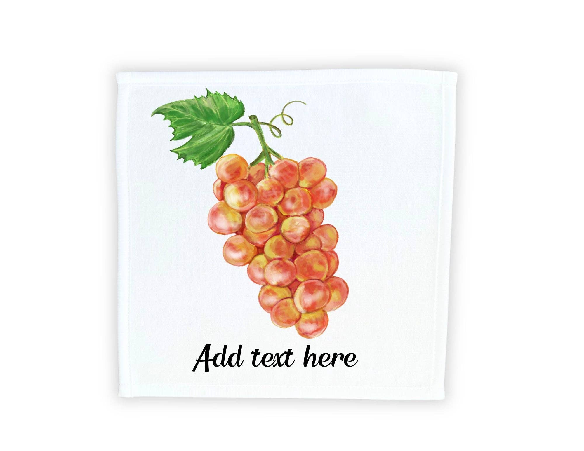 MerikaArt - Wholesale Wash Cloth - Golden Grapes Washcloth1