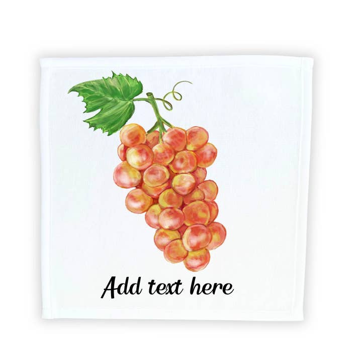 MerikaArt - Wholesale Wash Cloth - Golden Grapes Washcloth1