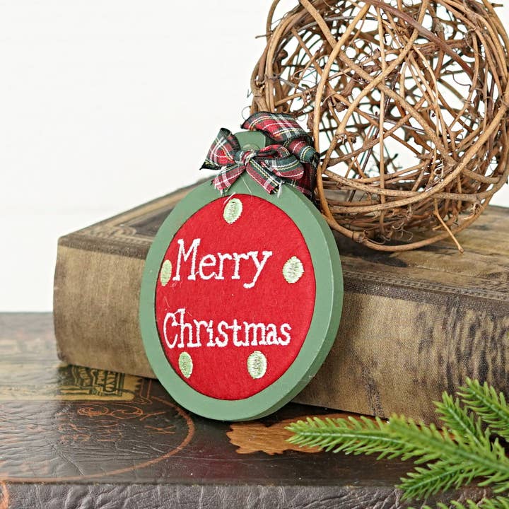 Impressive Enterprises, Inc. - Wholesale Ornament - M2628- Tis The Season Gingham Ball Ornaments- 3.5"3