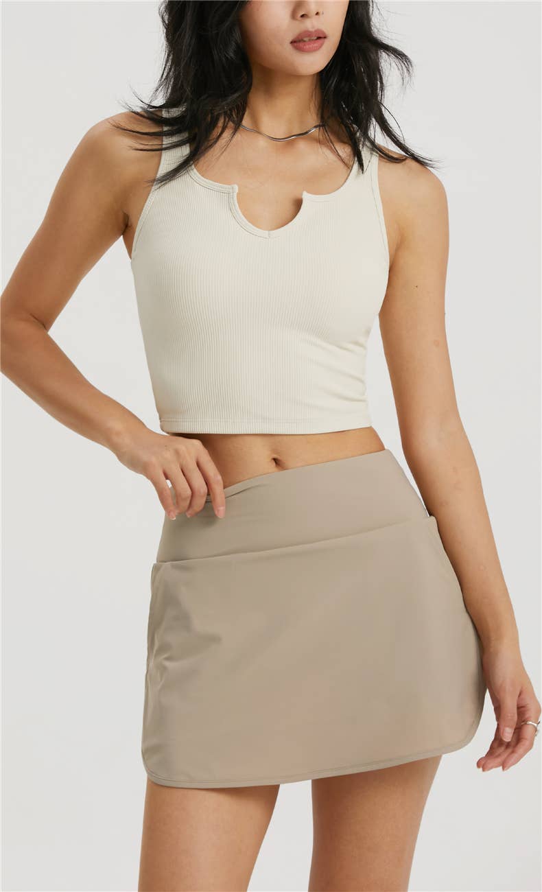 91thelabel - Vendita all'ingrosso Canotta - Donna - Canotta casual a costine sagomata Hera9