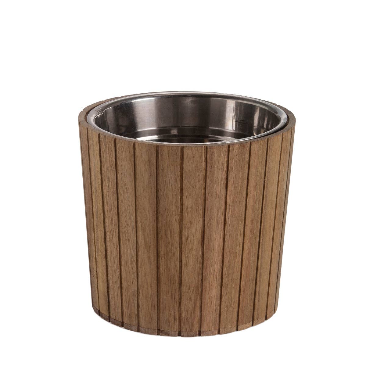 Andrea House - Wholesale Ice Bucket - Wood and stainless steel ice bucket1