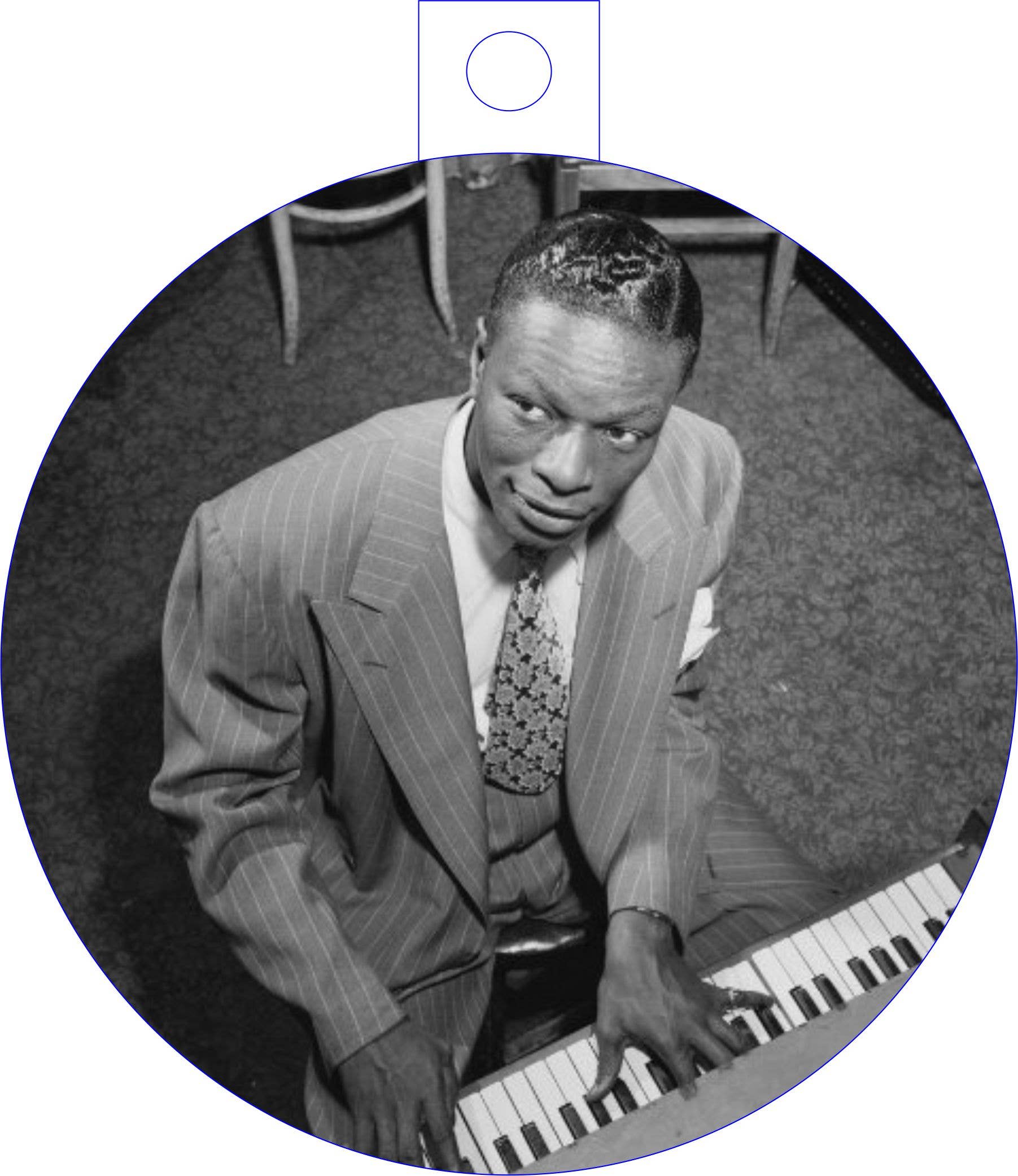 BMS BIZ - Wholesale Ornament - Nat King Cole Christmas Ornament0