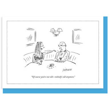 Nelson Line - Wholesale Everyday Greeting Card - (H) NOBODY'S OLD ANYMORE - NEW YORKER CARD