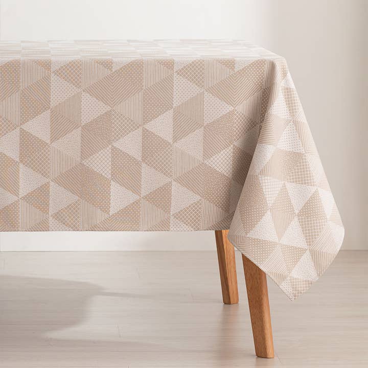 Waterproof jacquard cotton geometric tablecloth ATRIO for wholesale by GAMUSI