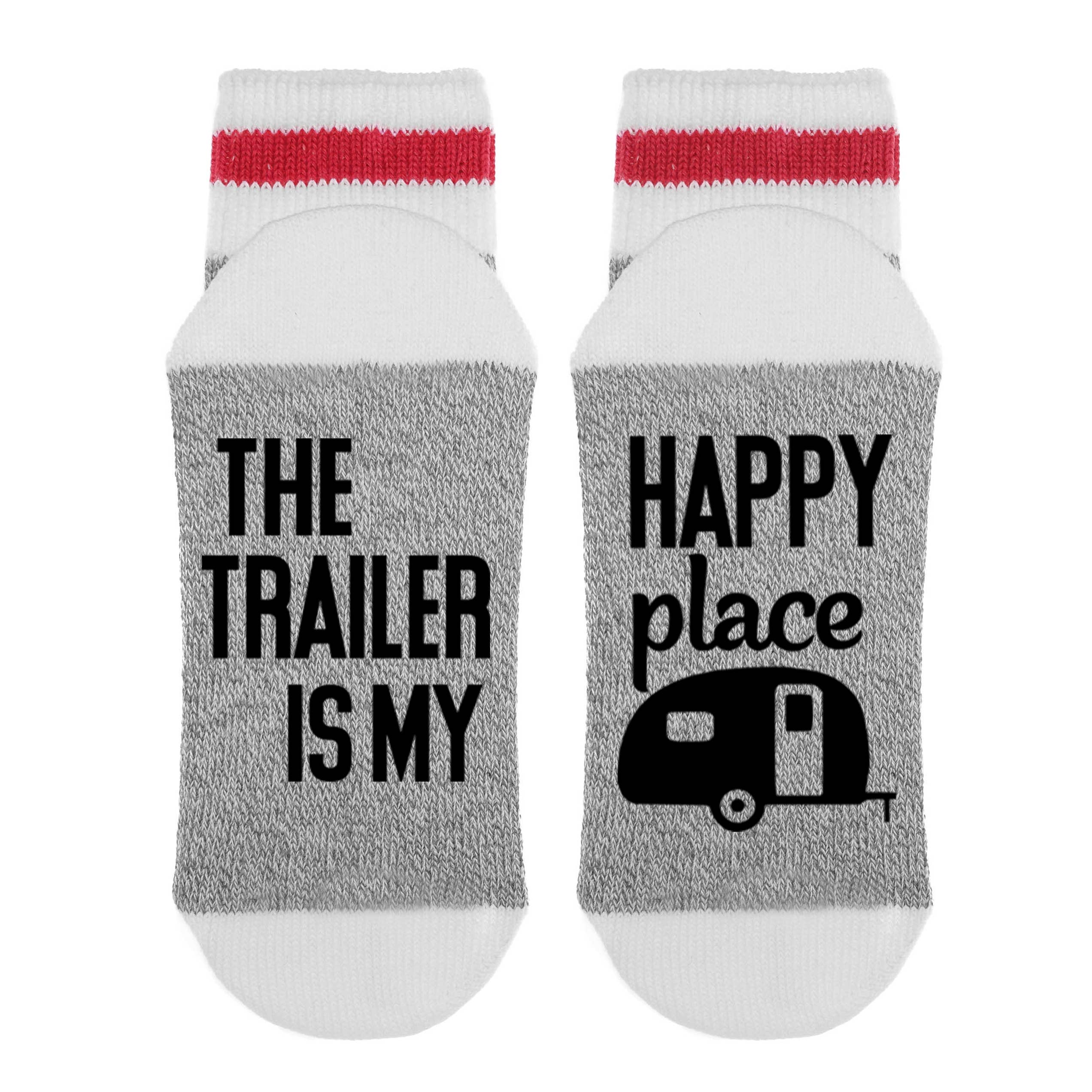 Sock Dirty to Me - Wholesale Socks - Women's - The Trailer Socks - Dark Grey Red0