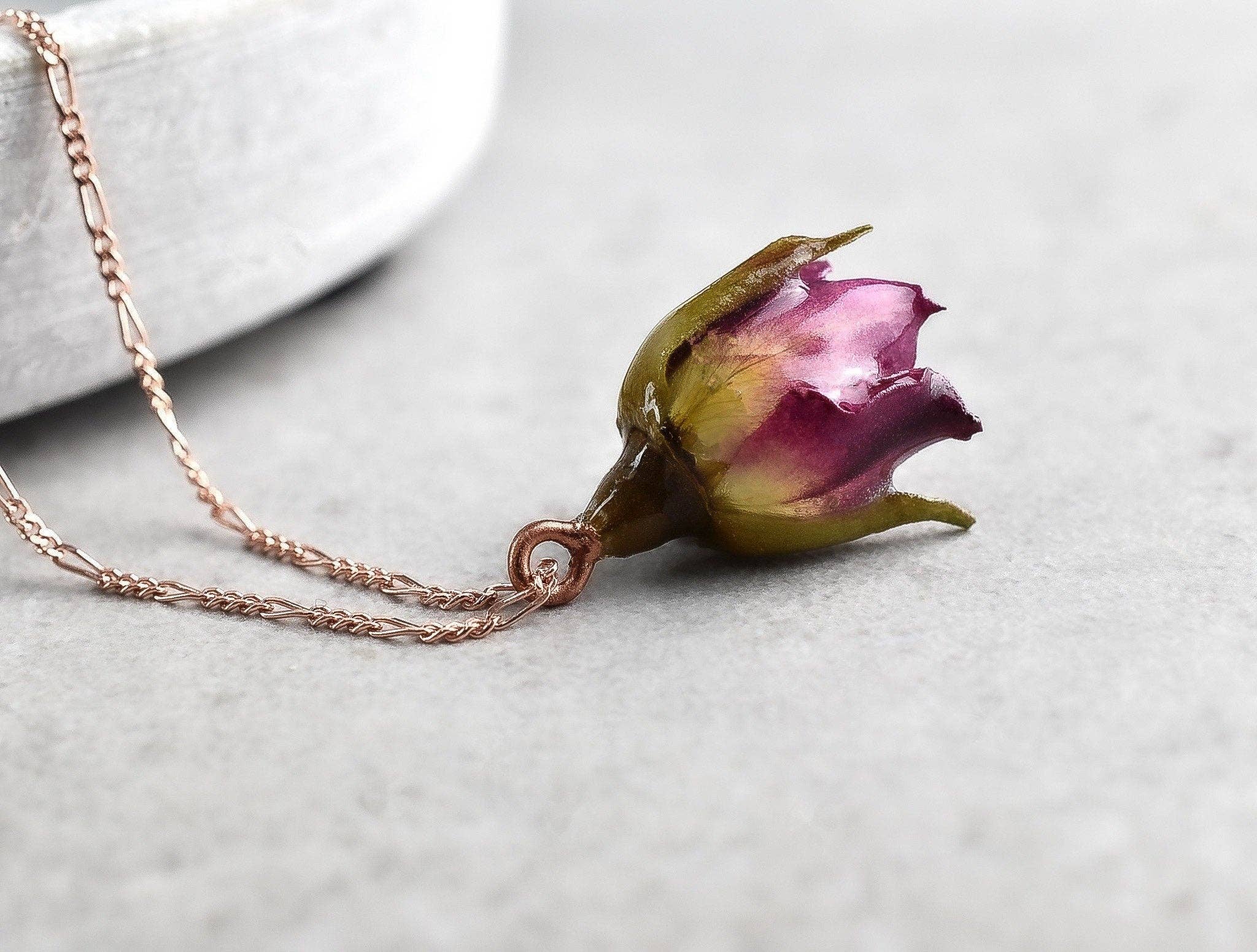 MadamLili - Wholesale Pendant/Charm Necklace - Real rose necklace - romantic jewellery made of 925 sterling4