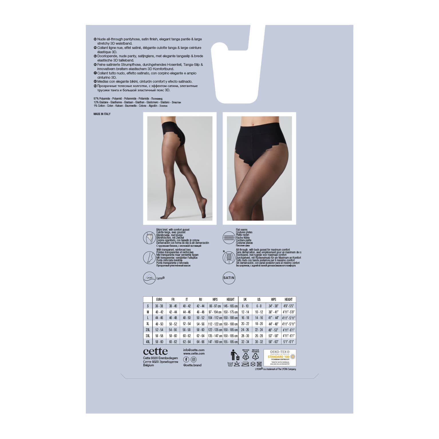 Cette – wholesale Tights - Dam – Genomskinliga strumpbyxor 20 DEN, Bari18