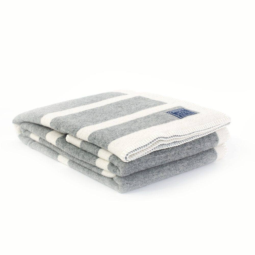 Faribault – Manta para sofá por atacado – Tira de lã com moldura reversível com listras9