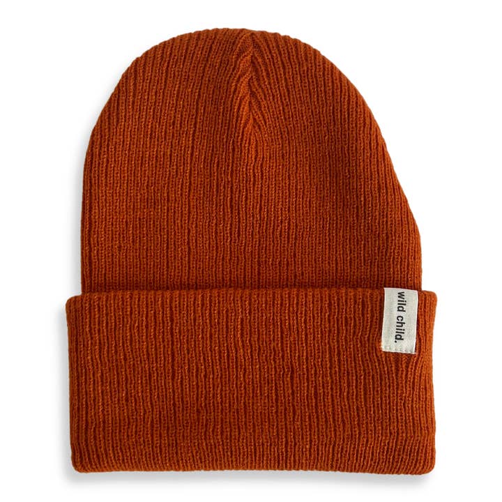 Baby / Kids Classic Beanie (Rust) for wholesale by Denver James