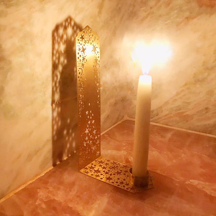 Ariana Ost - Wholesale Candle Holder - Reflective Twinkling Star Candle Holder