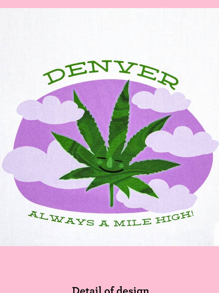 Denver - Always a Mile High Dishtowel for wholesale by Bad Grandma Designs
