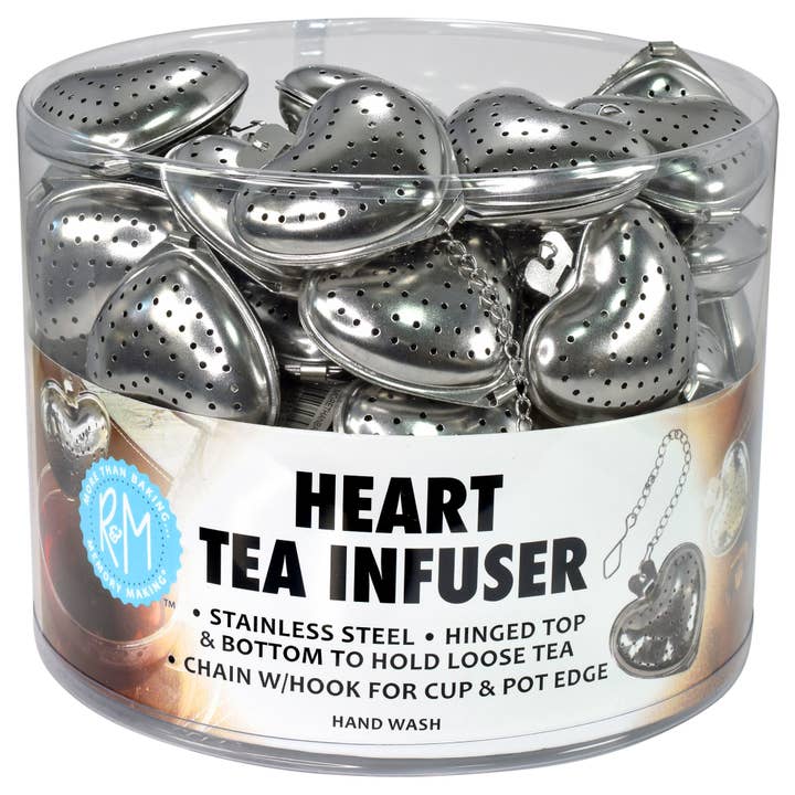 R&M International - Wholesale Tea Strainer/Infuser - Heart Tea Infuser Bucket /60