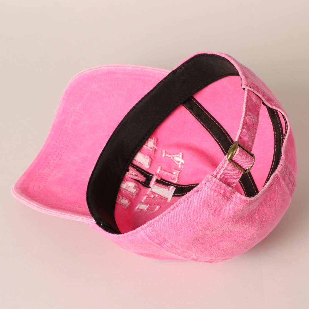 Fashion City - Wholesale Baseball Cap - Women's - Salty Beach Text Embroidery Baseball Cap7